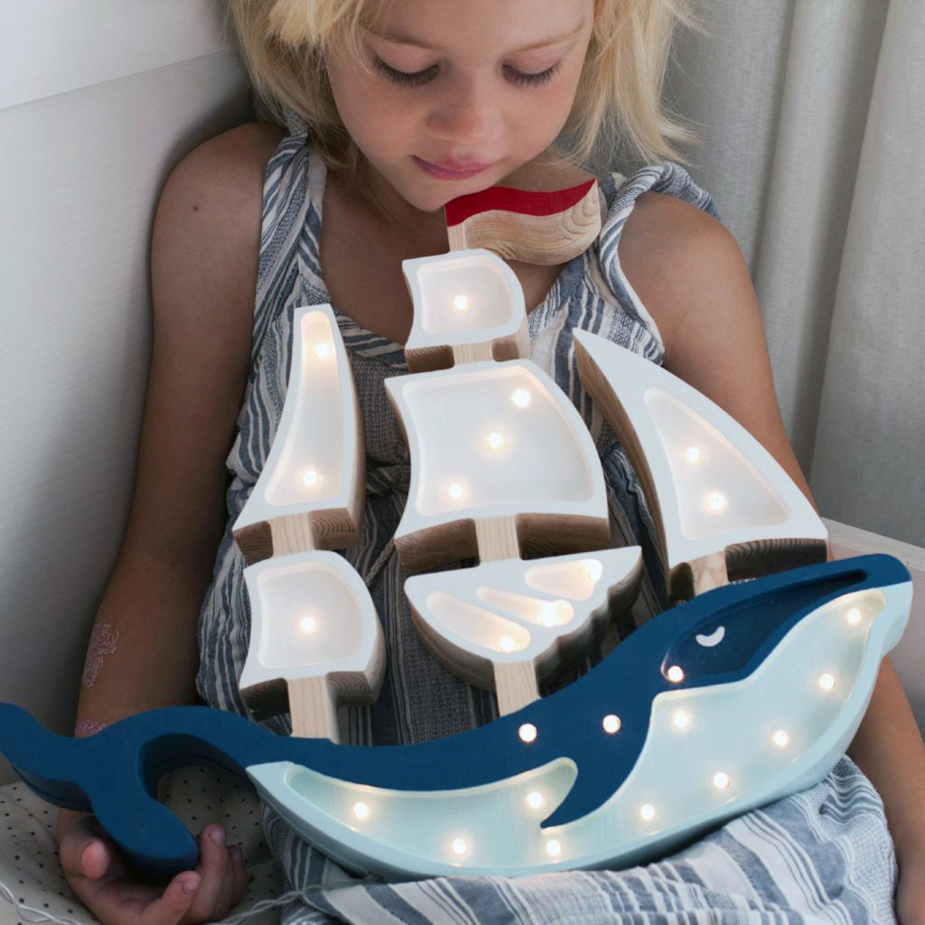 Little Lights Whale Ship Lamp  Little Lights US   