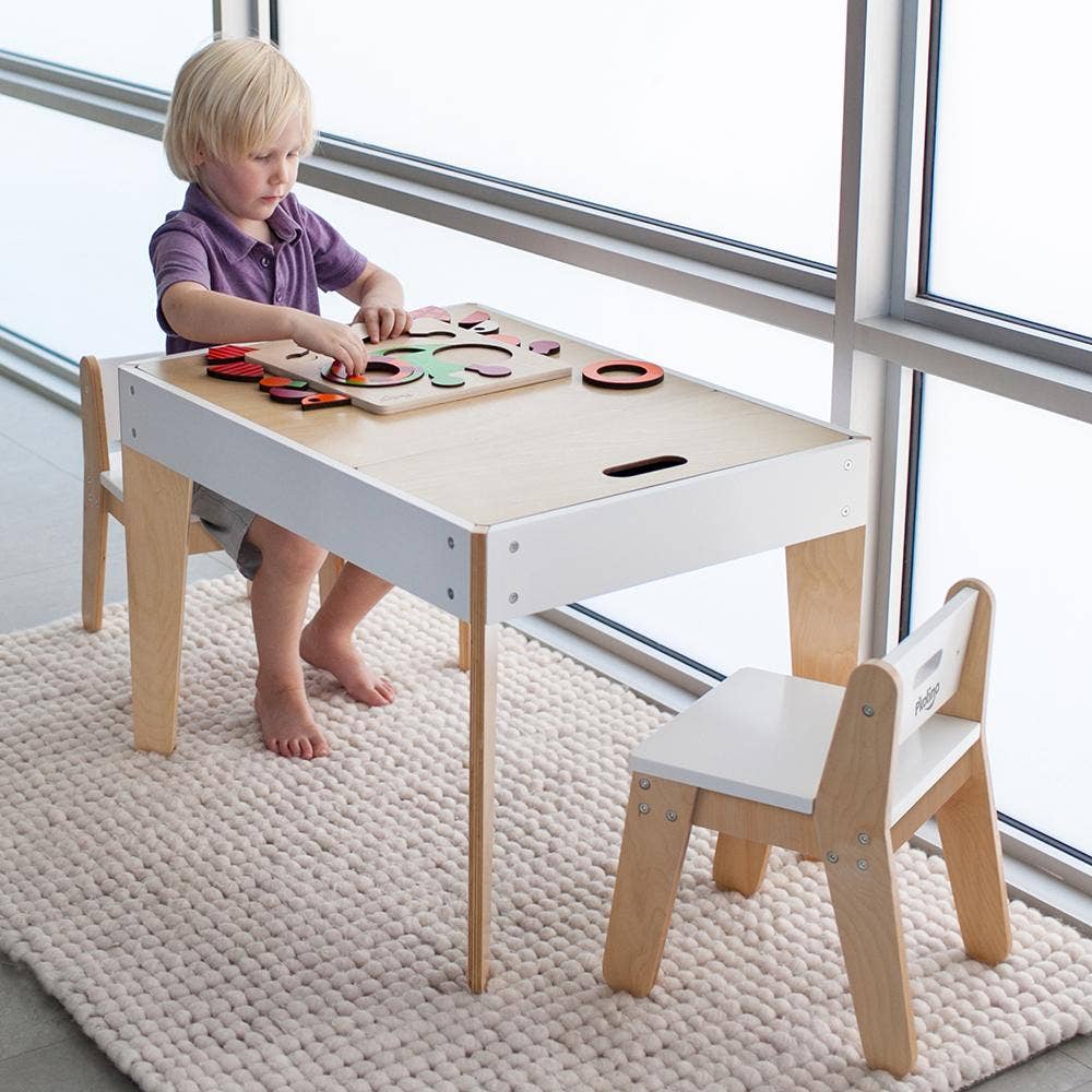 Children's Modern Storage Table & Chairs Children's Furniture P'kolino   