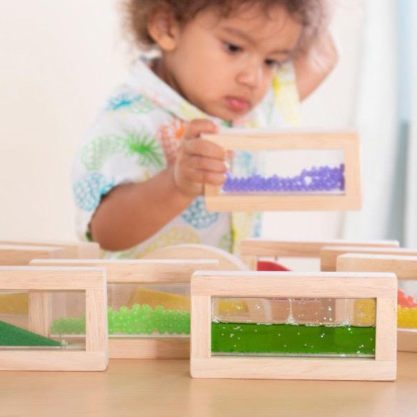 Sensory Rainbow Blocks - 18 pc. set Kids Toys Guidecraft   