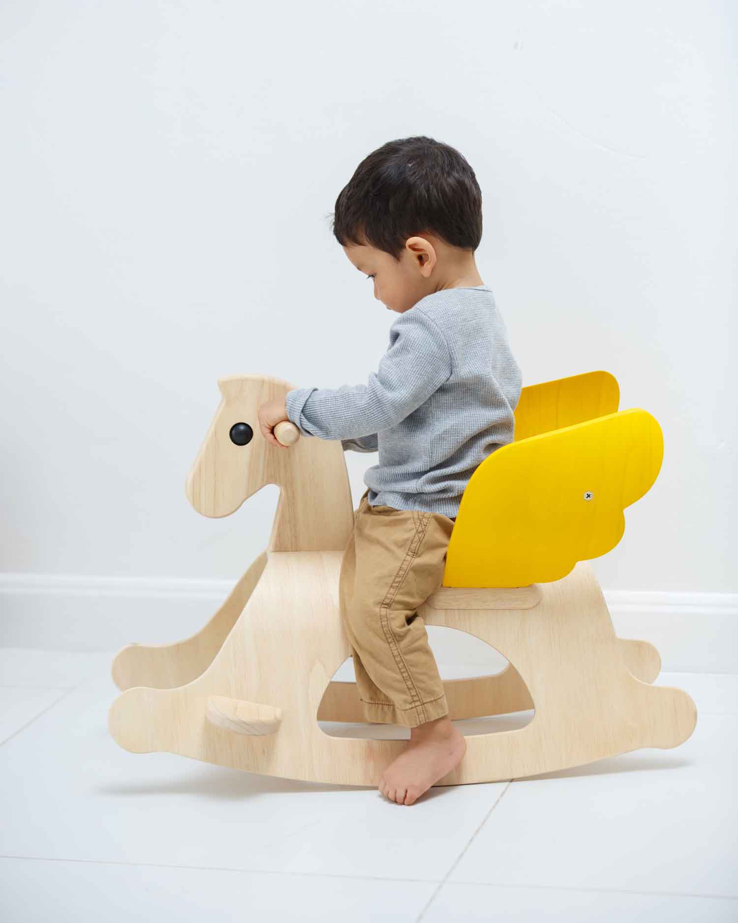 Wooden Rocking Pegasus Rockers PlanToys   