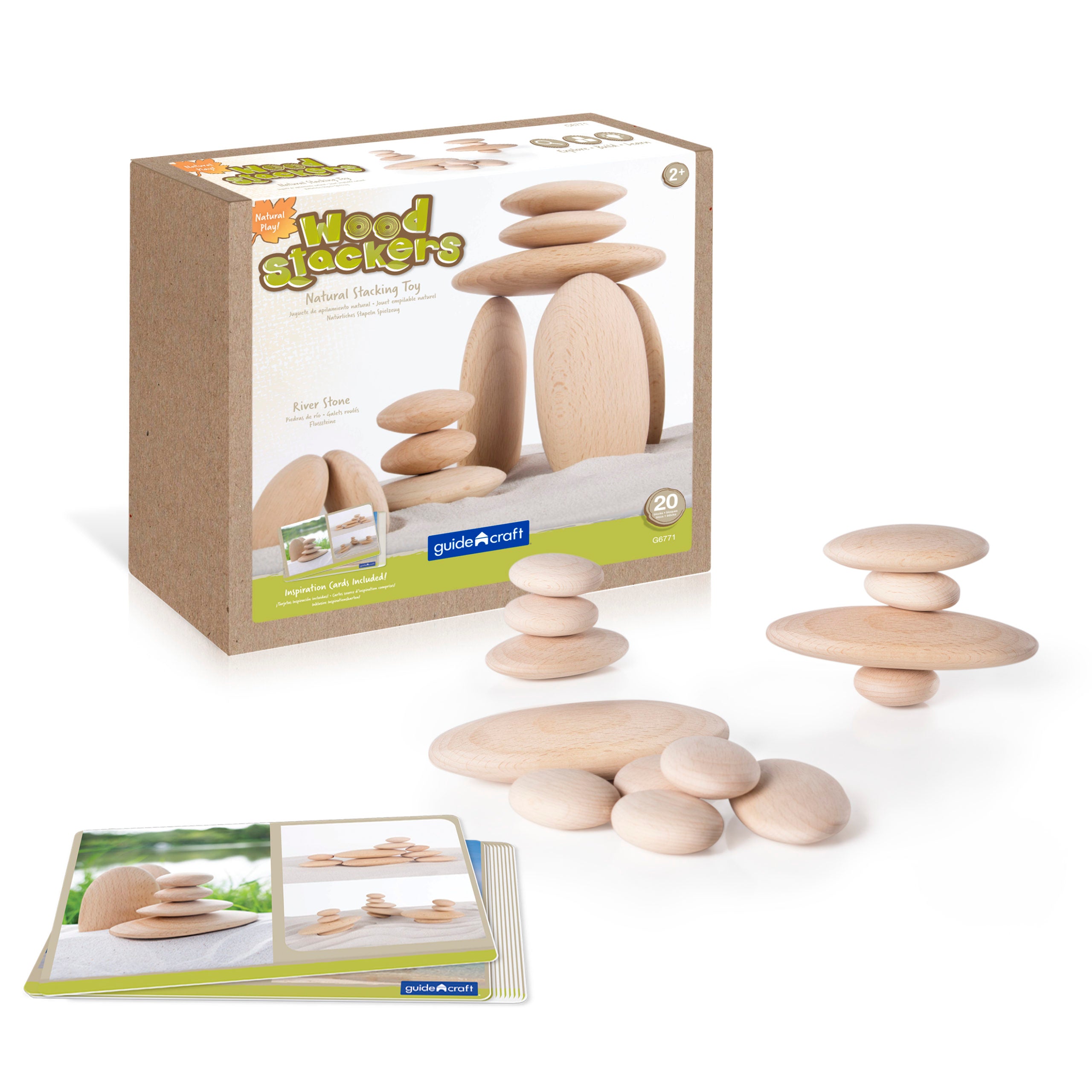 Jumbo Sensory River Stones Blocks Guidecraft   