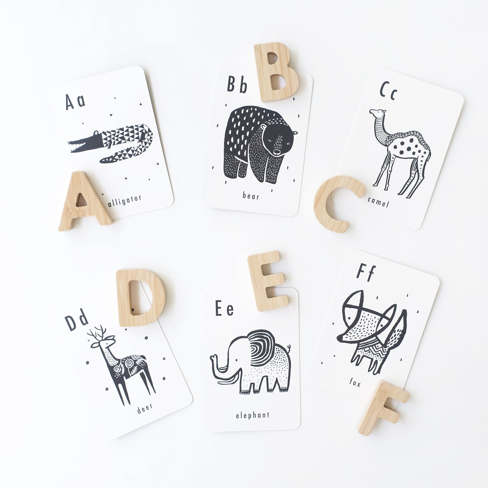 Bamboo Alphabet Wood + Bamboo Toys Wee Gallery   