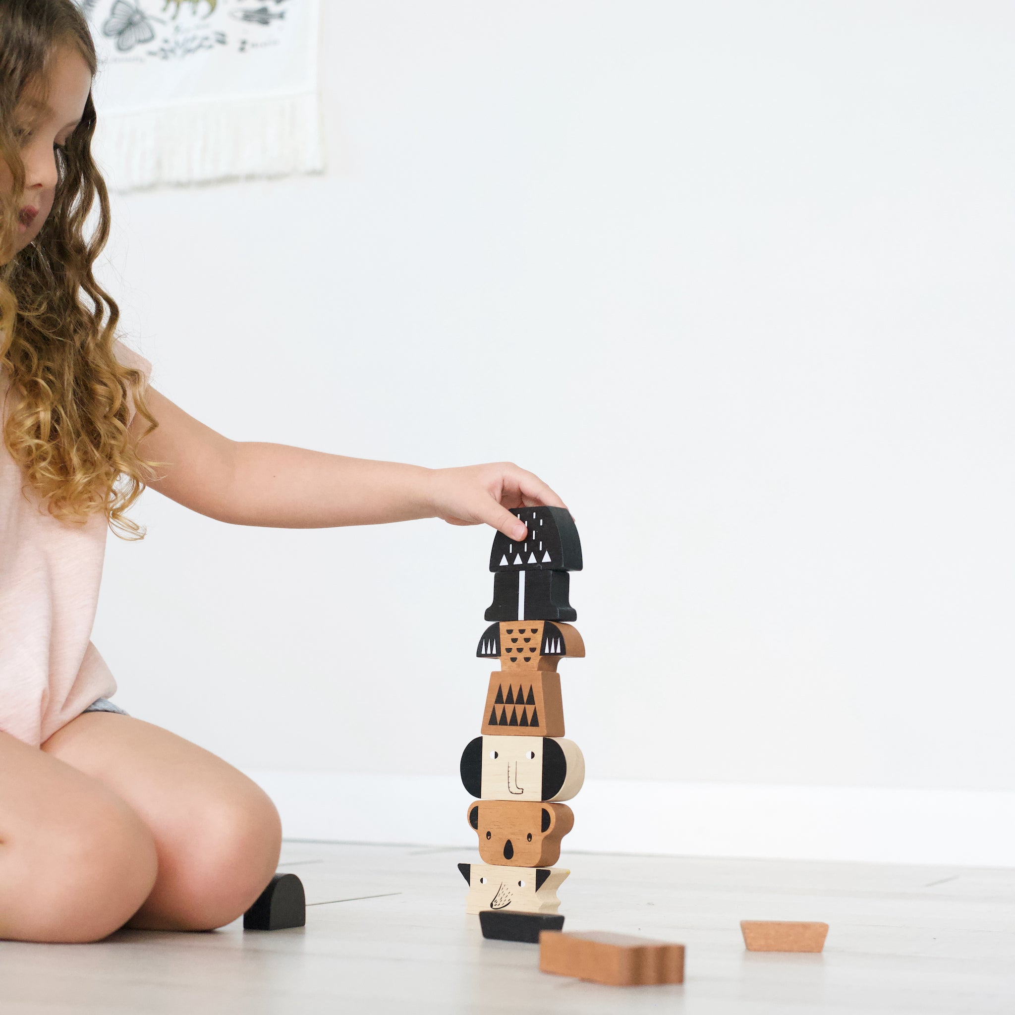 Animal Tower Wooden Toys Wee Gallery   