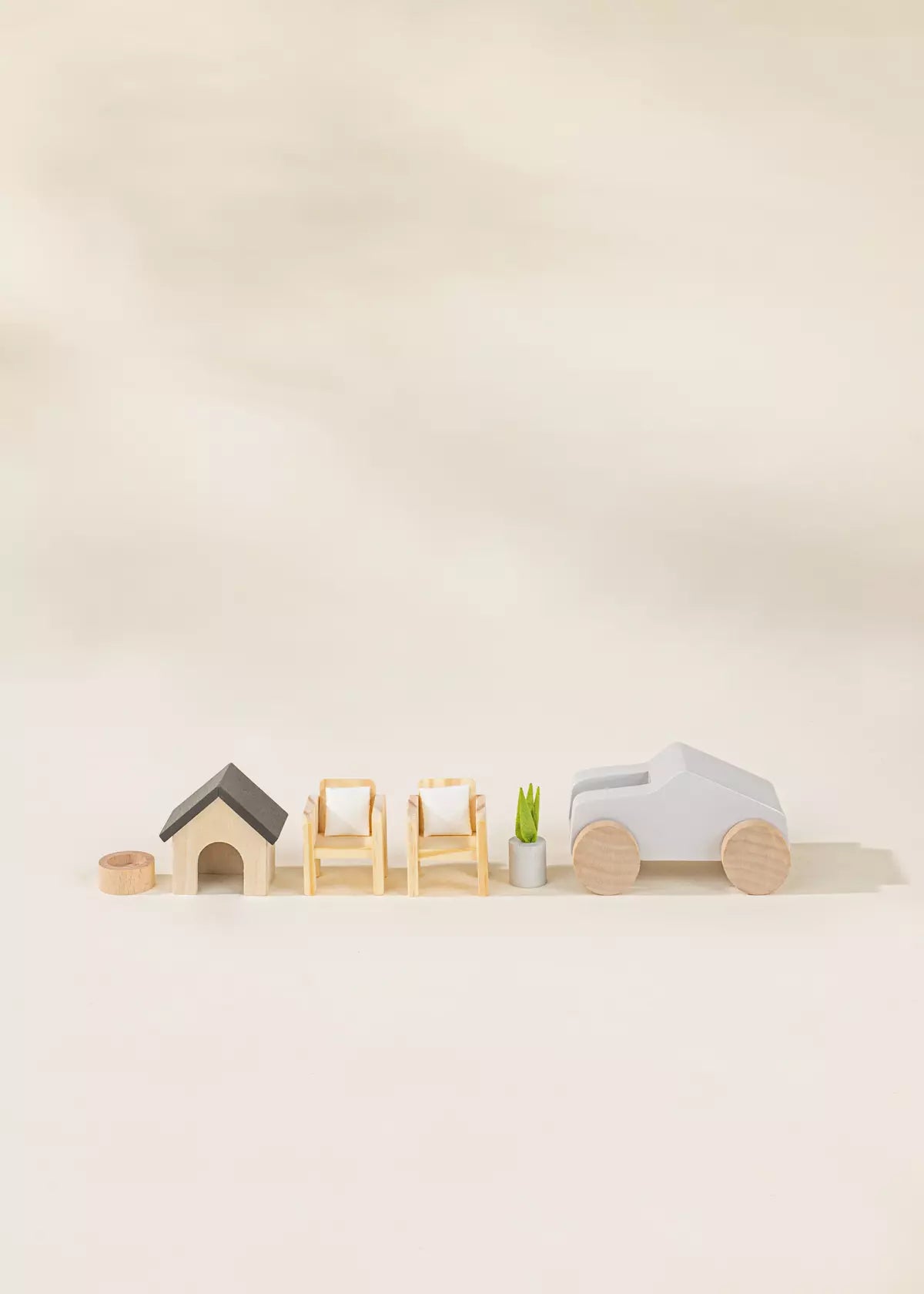 Wooden Doll House Outdoor Furniture & Accessories (8 pcs) Doll House Accessories Coco Village   