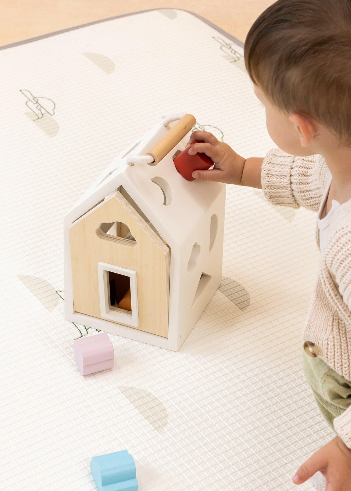 Wooden Shapes Sorting House Awakening Toys Coco Village   
