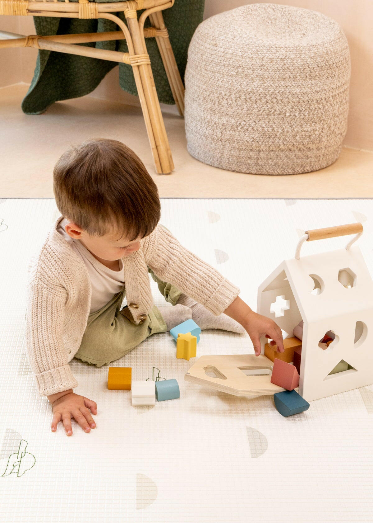 Wooden Shapes Sorting House Awakening Toys Coco Village   