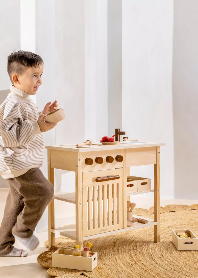 Mini Wooden Play Kitchen