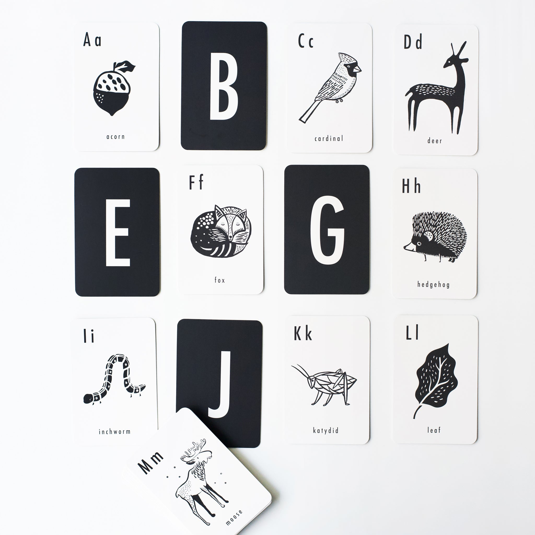 Woodland Alphabet Cards Learning Cards Wee Gallery   