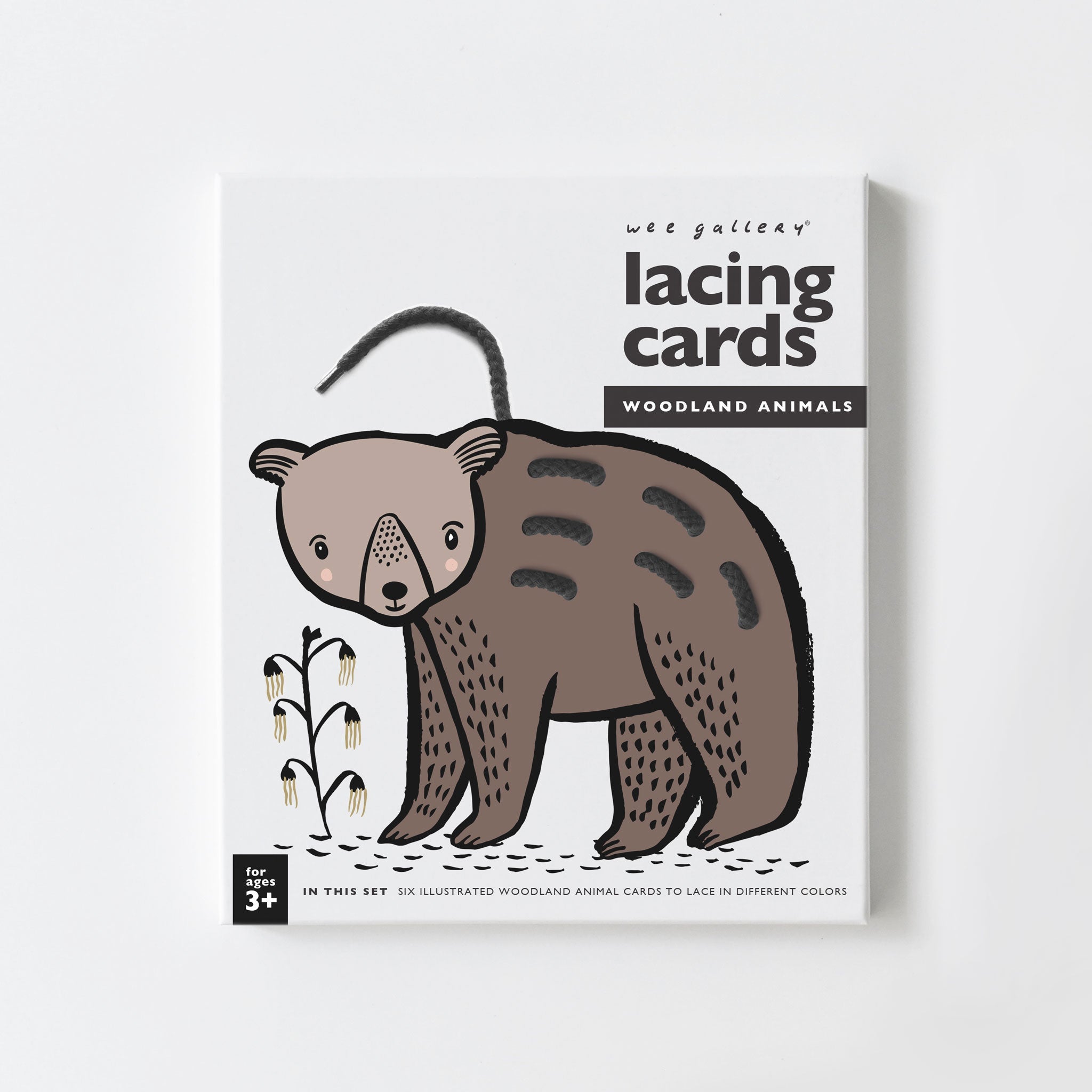 Lacing Cards - Woodland Animals Learning Cards Wee Gallery   